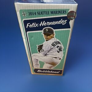 2014 SGA Bobblehead King Felix Hernandez #34 Seattle Mariners New In Box